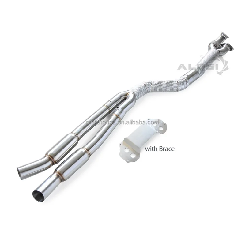 High Flow Length of Pipe Resonator for BMW M2 M2C G87 3.0 T 2021-2023 OPF GPF Stainless Steel Insulation Plate Muffler