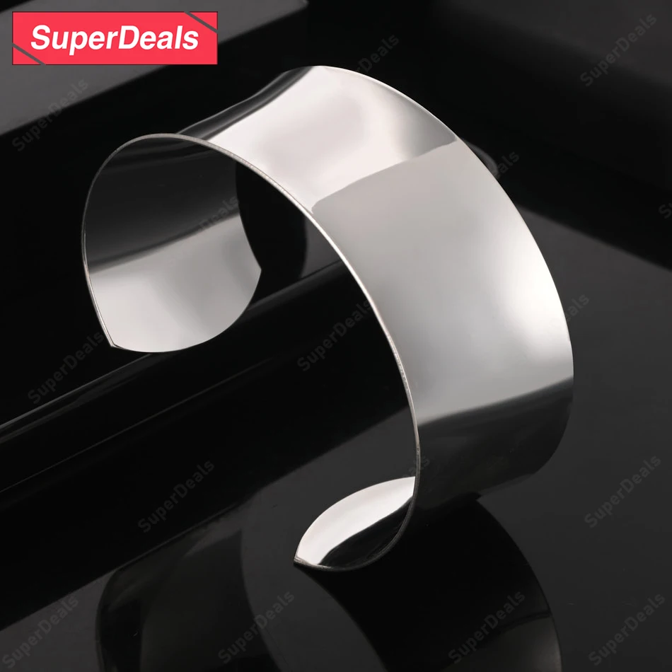 SuperDeals 925 Sterling Silver Heart Water Drop Mesh Half Circle Bangles Women Party Popular Jewelry Birthday Christmas Gift view 5