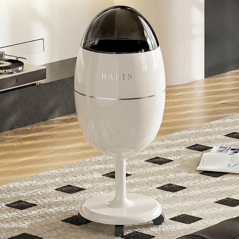 

2026 New Large-Capacity Rolling Flip-Top Trash Can, Luxury Stylish Bin for Living Room & Bedroom