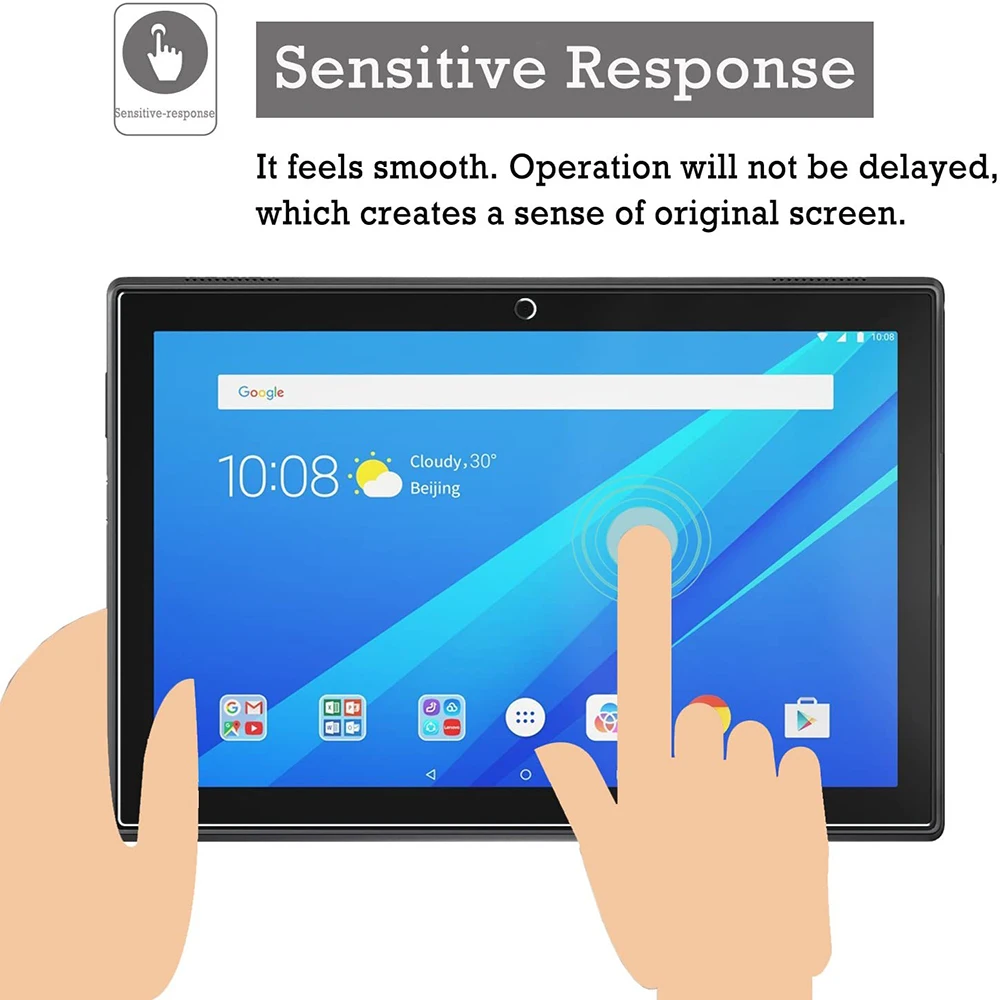 Закаленное стекло для Lenovo TAB M10, 2 шт., диагональ экрана 10,1 дюйма, 2.5D, защитная пленка с полным покрытием для TAB M10