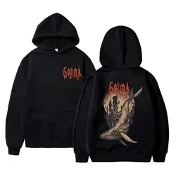 French Metal Band Gojira From Mars To Sirius Flying Whales Vintage Rock Double Sided Print Hoodie Male Fashion Loose Sweatshirt