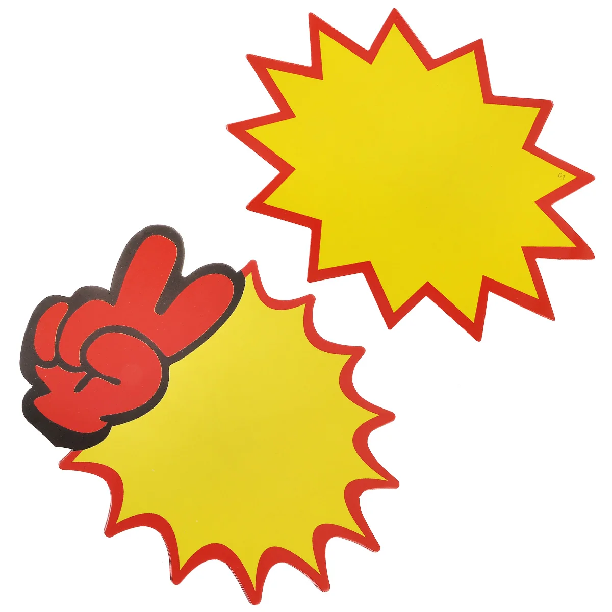 

100 pcs Price Labels Retail Sale Signs Star Retail Tags Environmental Protection Material Neat Edge Blank