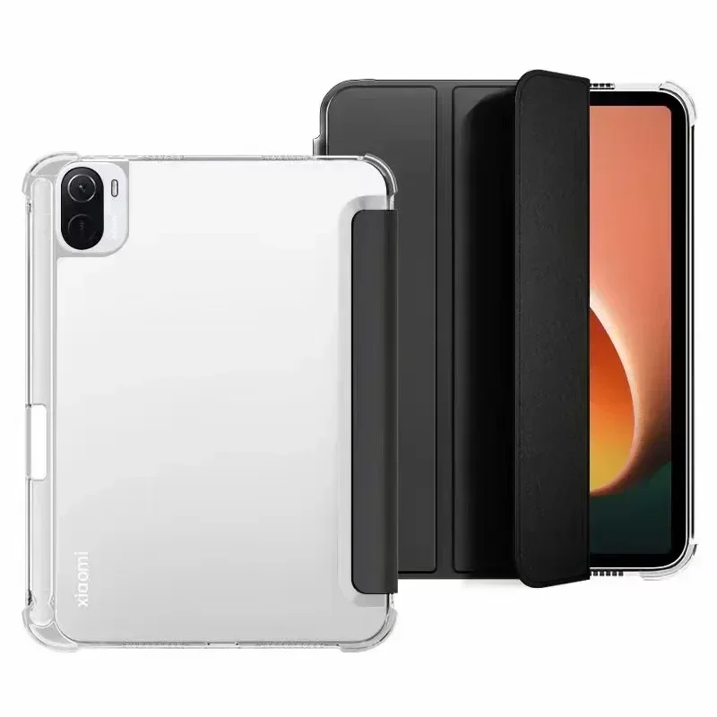 

Чехол для планшета с держателем для карандашей для нового XIAOMI Redmi Pad 2 11 дюймов / SE 2 11 дюймов 2025 Smart Cover ТПУ Прозрачный противоударный чехол