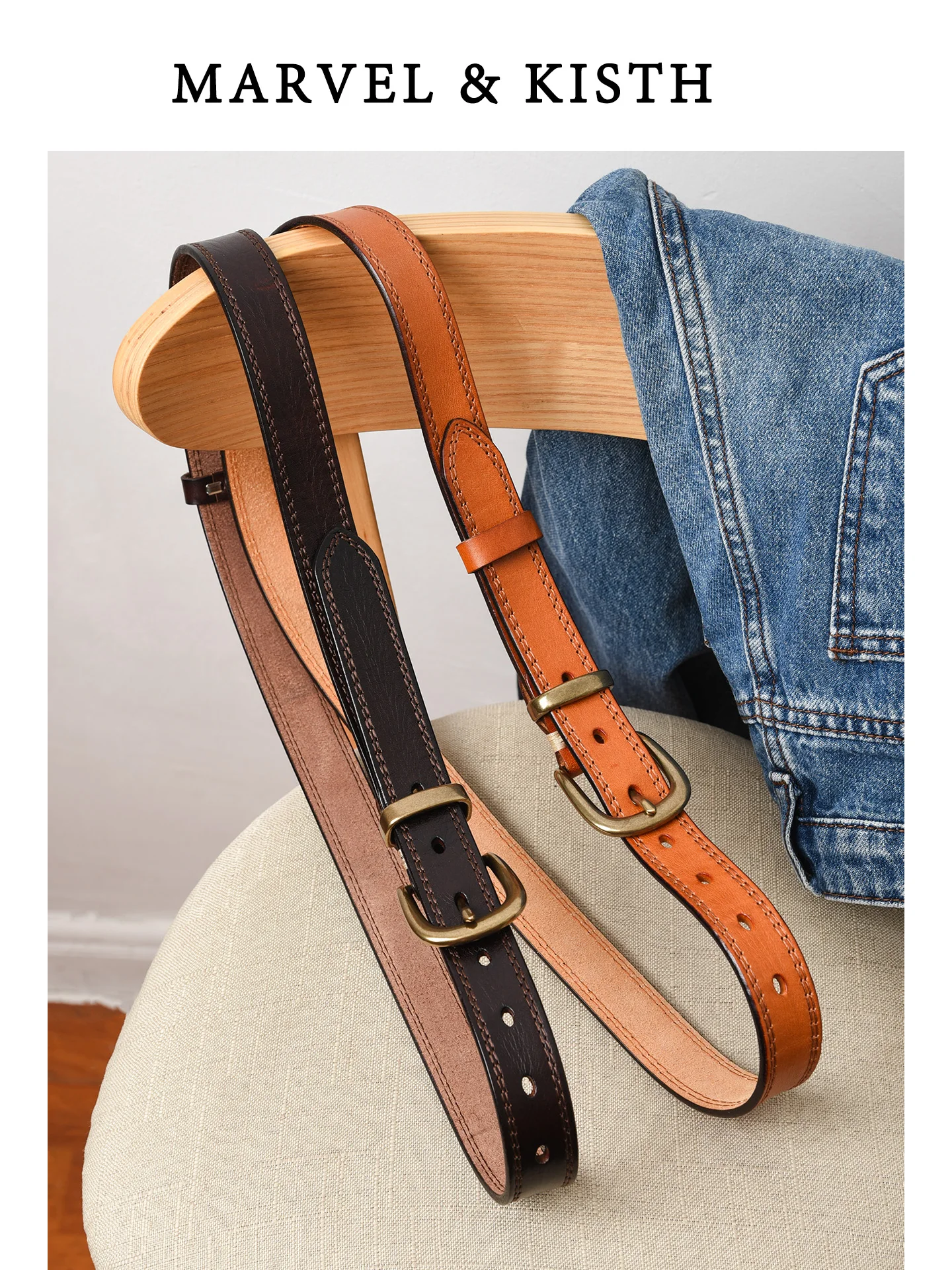 new-advanced-top-layer-cowhide-leather-belt-women's-retro-genuine-leather-casual-waist-belt-for-jeans-old-money-style