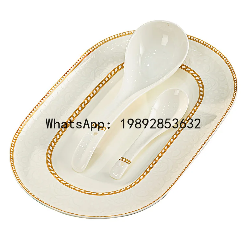 

Xl premium bone china dinnerware set - wholesale chinese style bowls, plates, and dish set for home use
