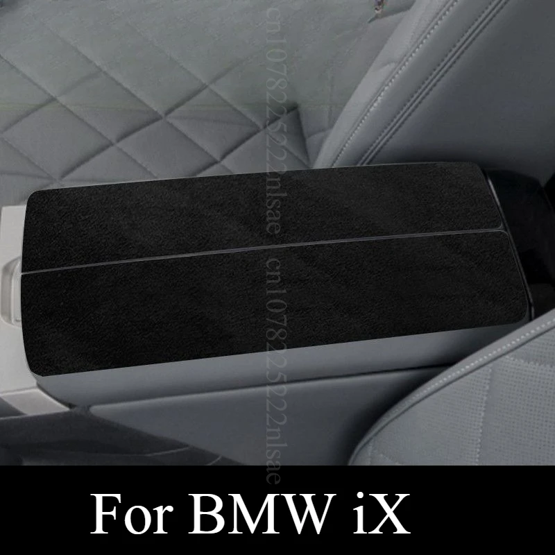 

For BMW iX Armrest Pad Premium Leather Anti-Slip Waterproof Center Console Cushion Protector Comfortable Interior Accessories