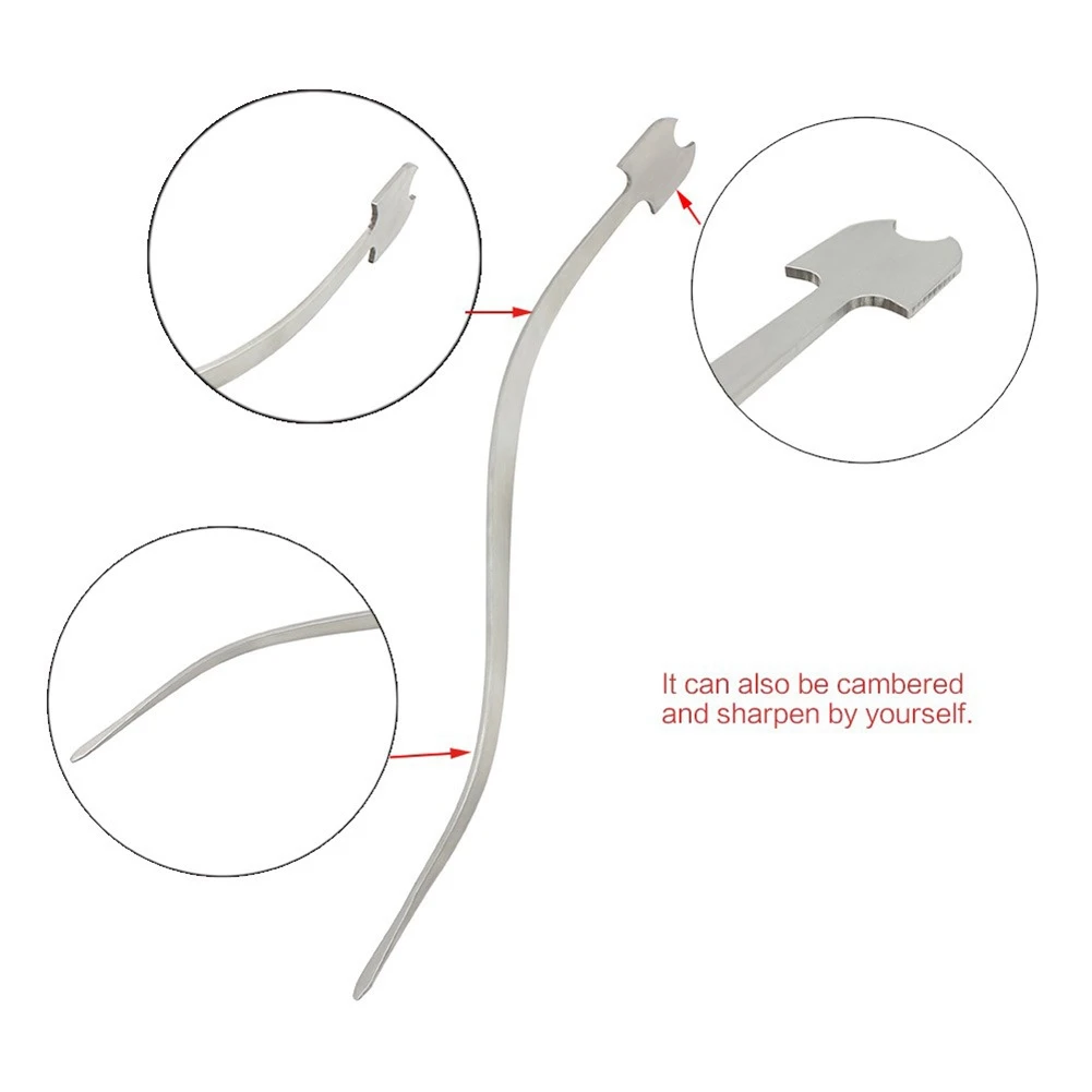 NALFI-Cello/Double Bass Sound Post Setter Luthier Tool Stainless Steel Upright Column Hook Tool Strings Accessories