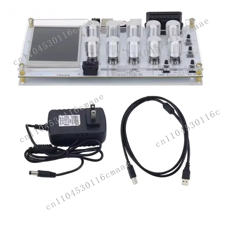 OBD Simulator with LED Light, Suitable for Bus/truck ECU Test Platform ELM327 Development Test OBDII OBD2 ECU Simulator