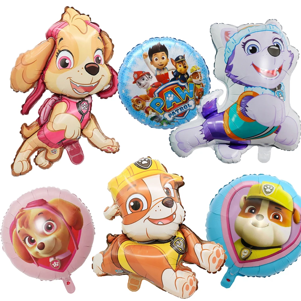 

Anime PAW Patrol Theme Kids Birthday GamenParty Decoration Supplies Number Balloon Childen Gifts Cute Puppy Humanoid Balloons