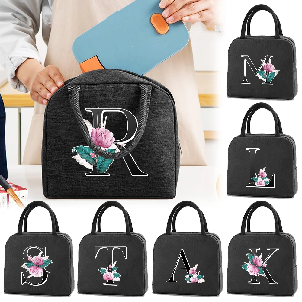 

Insulated Lunch Bag Food Storage Bags Multifunctional Outdoor Travel Picnic Pack Office Worker Bento Pouch Whitemarble Series