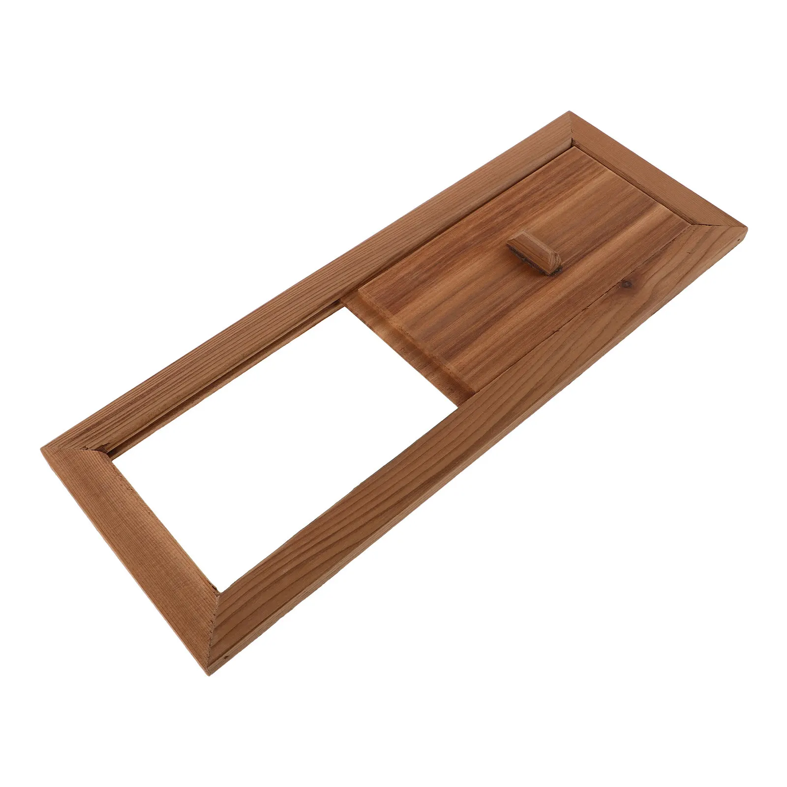 Wood Sauna Vent Outlet Natural Wood Finish Sauna Air Vent Window Steam Room Ventilation Panel Easy Replace Maintenance