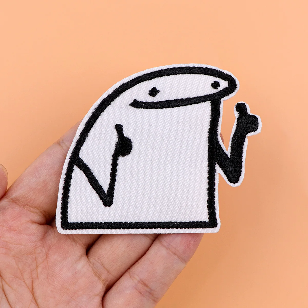 Cute Dinosaur Exquisite Embroidered Patch Emblem Iron On Cloth Appliques Thermo Adhesive For Jacket T-shirt DIY