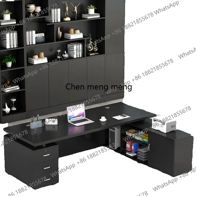 Minimalist Design Modern Office Desk Organizer Multifunction Workshop Table Workstation Display Escrivaninha Trendy Furniture