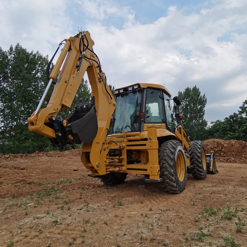 SYNBON New Design Backhoe Excavator Loader 4 Wheel Drive Backhoe And Loader