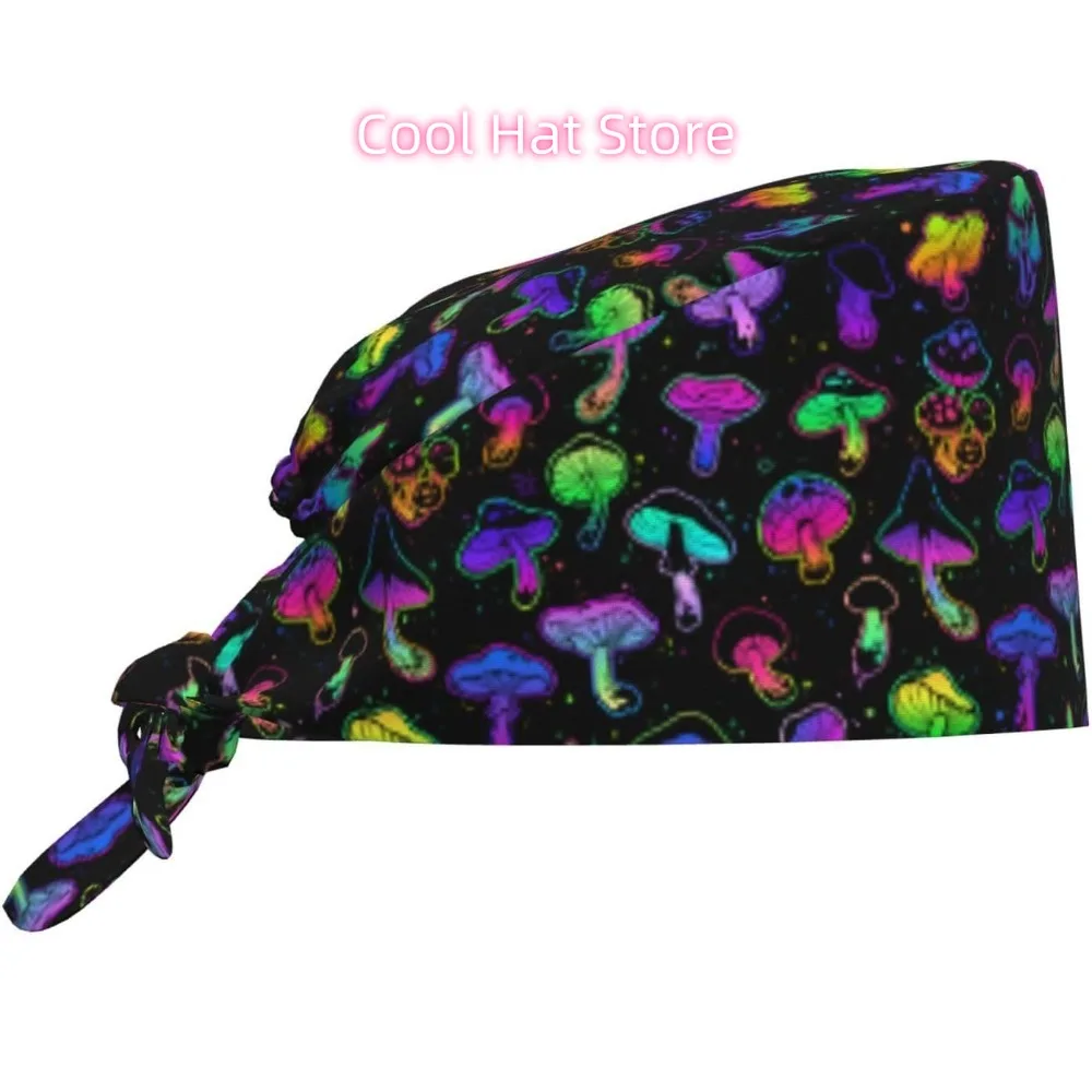 1pc Adjustable Nurse Scrub Cap with Sweatband & Built-In Absorbent Towels - Quick-Dry Lightweight Hat, Adjustable Tie B