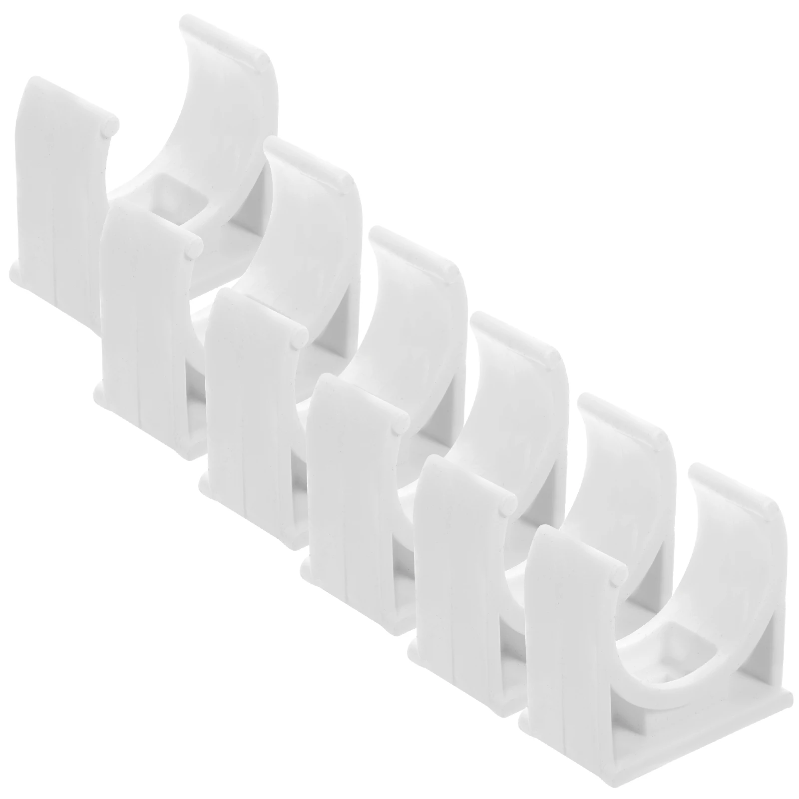 

50pcs PVC Pipe Clamps U Shape Hose Mounting Brackets for 20mm OD Tubes Durable Installation Pipe Supports Clamps