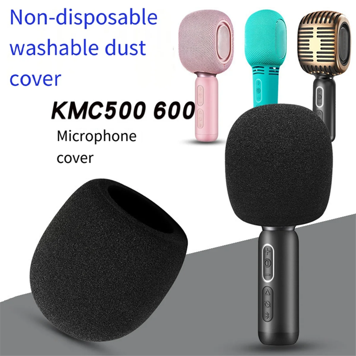 2Pcs Windscreen Cover Microphone Windproof Windshield Filter Foam for JBL KMC500 KMC600 Mini Foam Cover