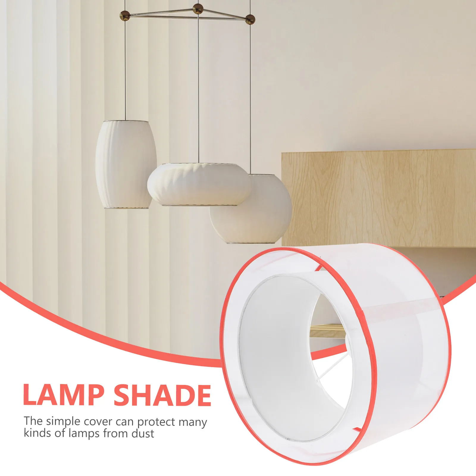 1Pcs High-Quality Cloth Lamp Cover for Table Floor Bedside Lamps Dust Protection Simple Installation Modern Stylish Lampshade