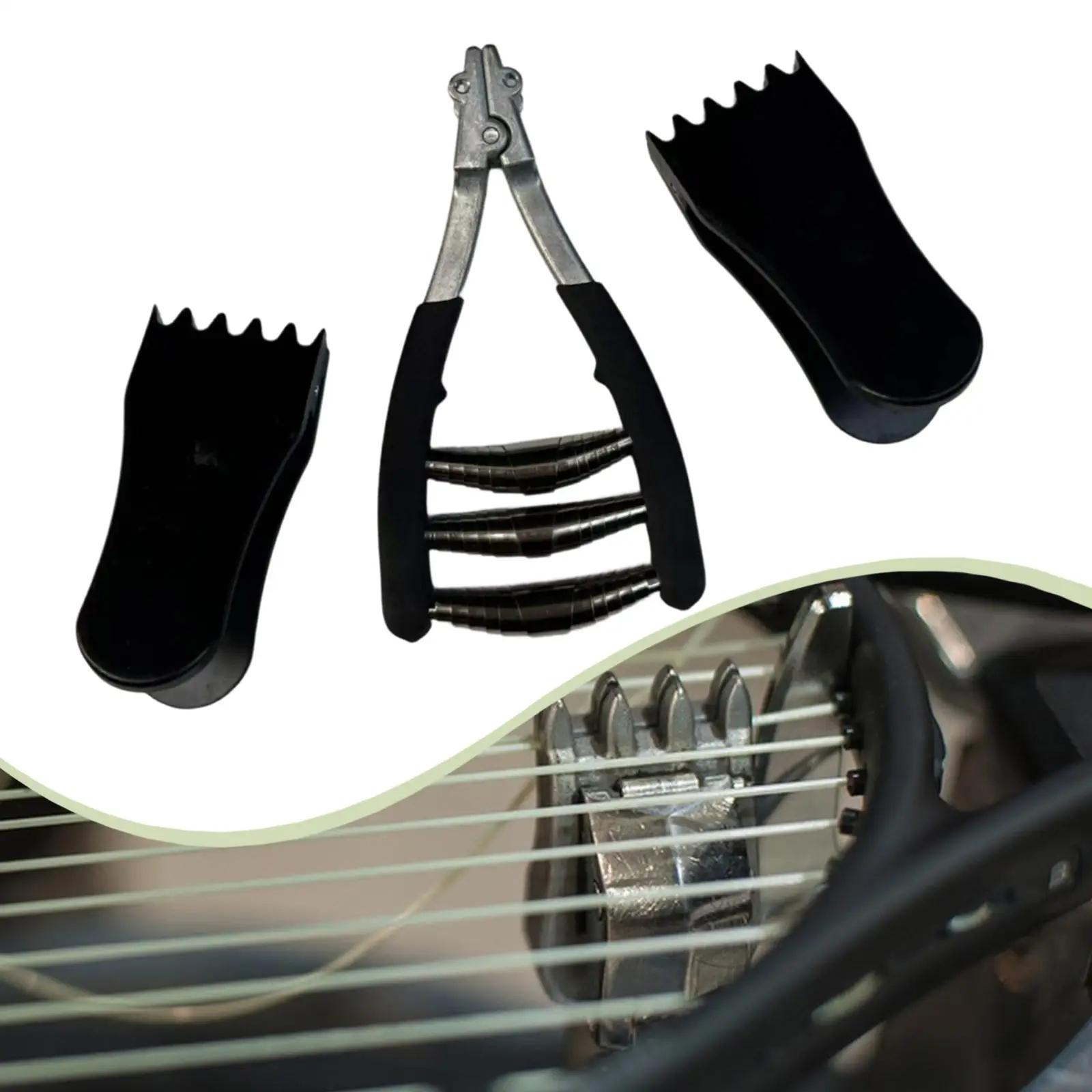 

Зажим для натяжки струн 3 Spring Starter с широкой головкой, инструмент для теннисных и бадминтонных ракеток, аксессуар для натяжителя струн