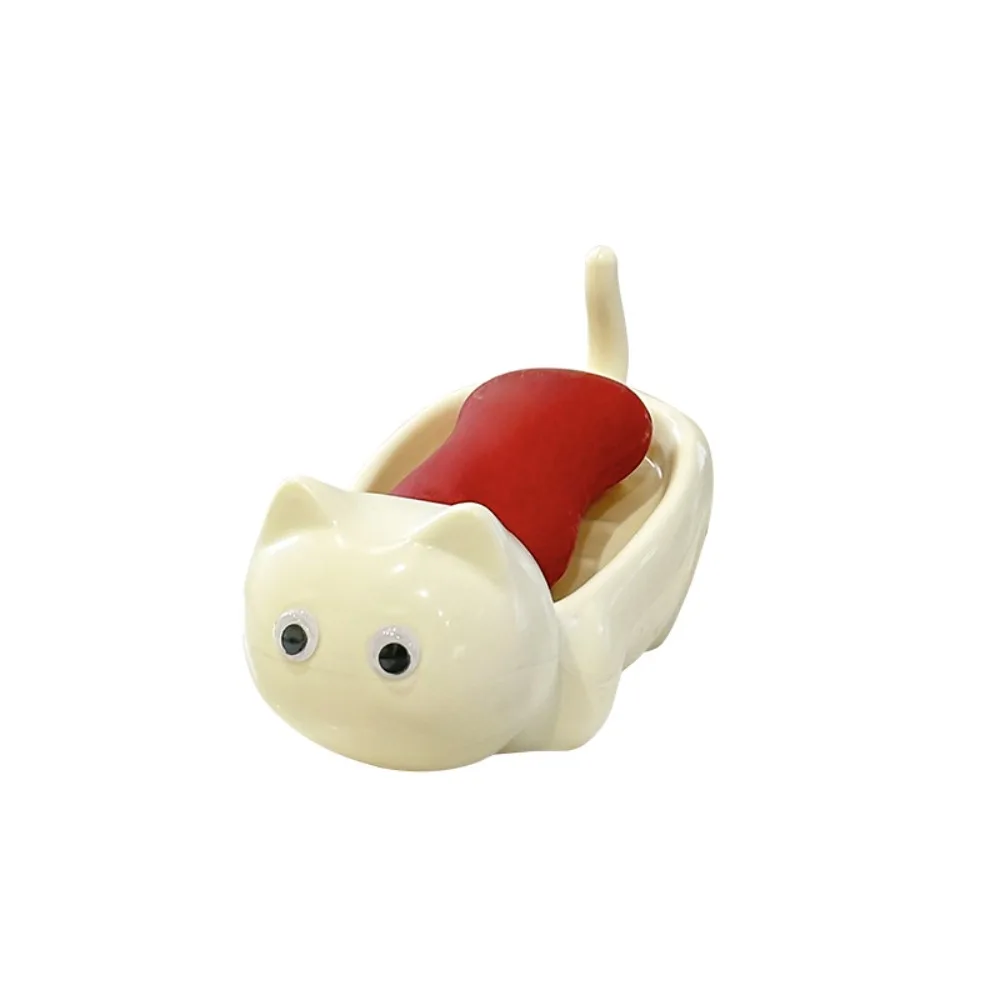

Desktop Ornament Cute Cat Soap Box Creative Exquisite Storage Rack Multi-purpose Soap Holder Shower