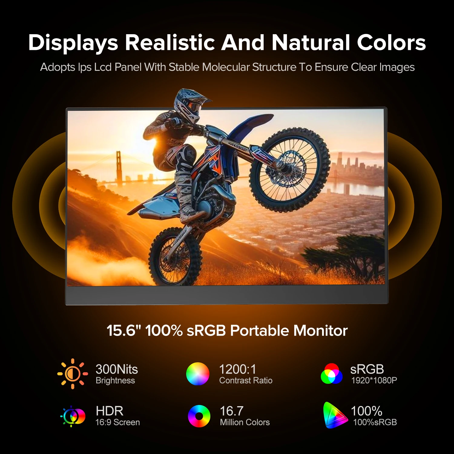 UPERFECT 15.6'' 60Hz 1920*1080 - огляд і ціна Pc Gaming Y Monitor