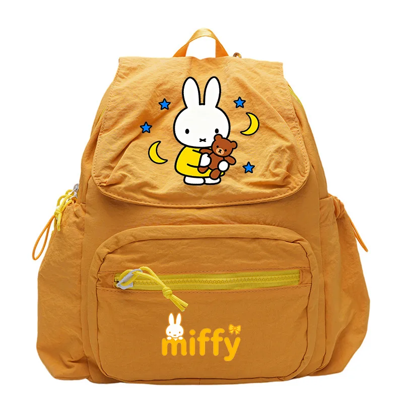 

New Cartoon Miffy Backpack Student Commuting Backpack for Class Large Capacity Lightweight Outdoor Travel Handbag