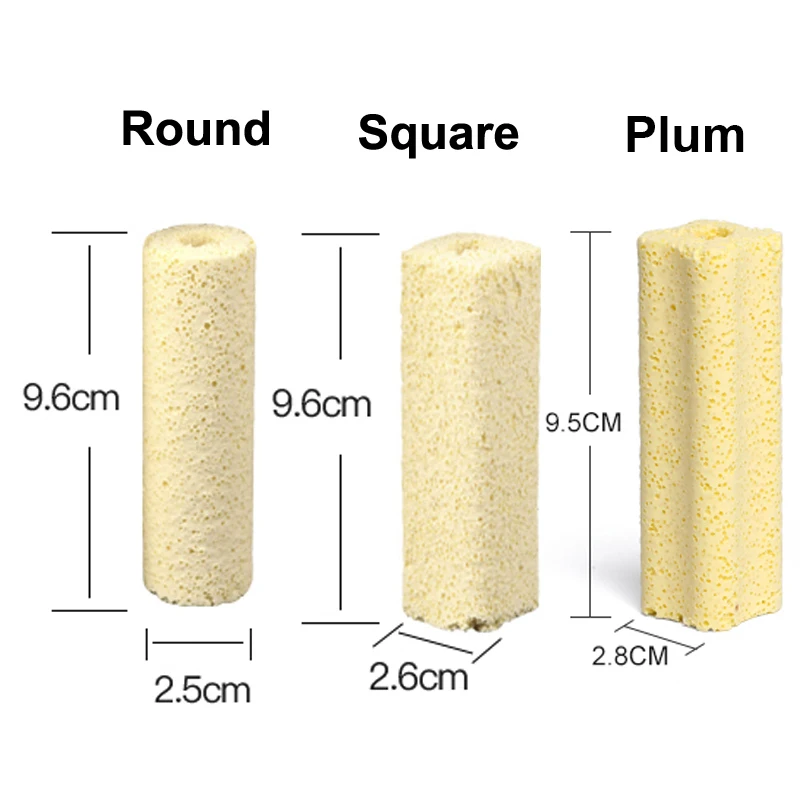 20Pcs-Pack Bio Filter Media Tube Aquarium Fish Infrared Bacteria House Ceramic Bio Bakki Rod Filter Media x20