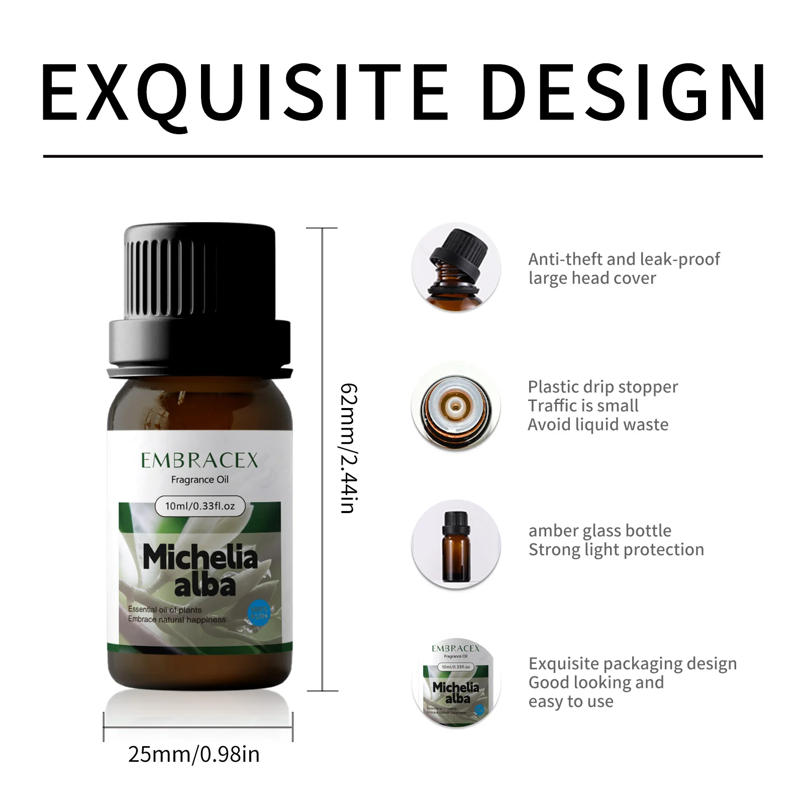 10 مللي ميشيليا ألبا زيت طبيعي زيت عطري زهور هدايا عطر شمعة زينة العناية بالبشرة زيوت الصابون نشر زيوت التدليك #6