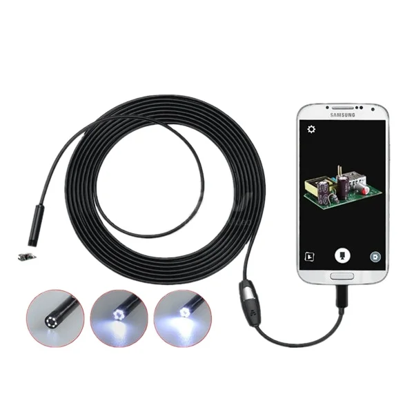 

Manufacturer!Cheap 5.5/7/8mm OTG mini android endoscope with 1/1.5/2/3.5/5M soft or hard Cable for industrial medical inspection