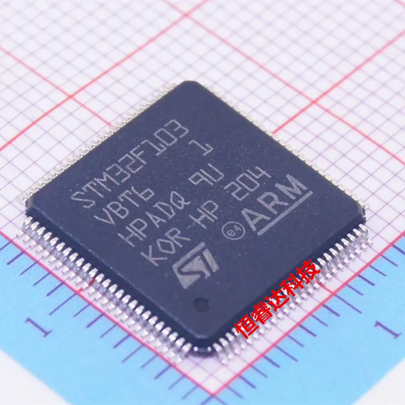 100% NEW 5PCS STM32F103VBT6 STM32F103VBT6TR STM32F103VBT ARM-MCU