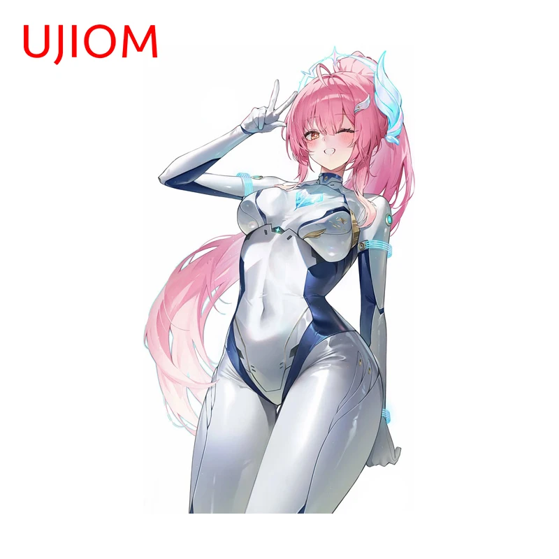 UJIOM Aemeath Bodysuit Pose Wall Sticker Wuthering Waves Fashionable Scratch Proof Vinyl Decal Perfect For Cupboard Home Decor