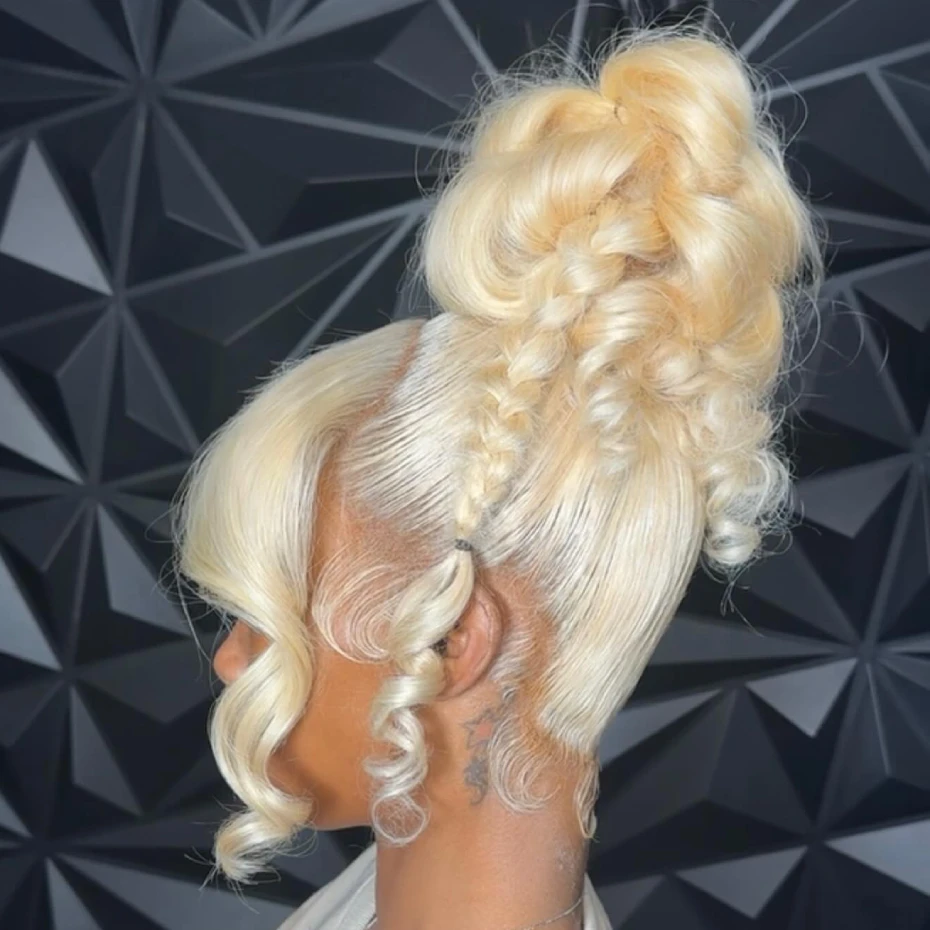 Body Wave 360 Lace Wig 613 Hd Lace Frontal Wig 13x6 Honey Blonde Colored Human Hair Wig Pre Plucked Brazilian Ponytail Hair Wavy 13x4 Lace Front Wig Pre-cut Lace Glueless 5x5 Lace Closure Wigs For Women 200 220 250 Density
