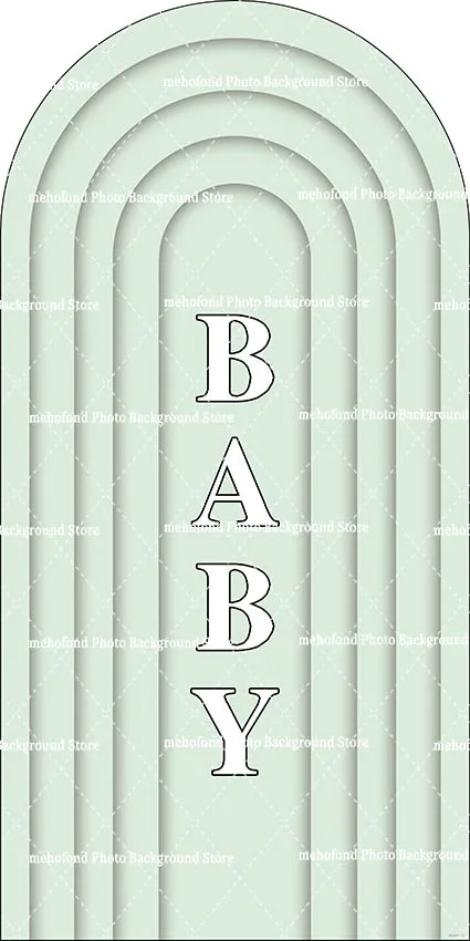 Mehofond Sfondo a righe beige marrone Festa di compleanno per neonato Sfondo per baby shower Decorazione rosa verde Sfondo Chiara su 2 lati