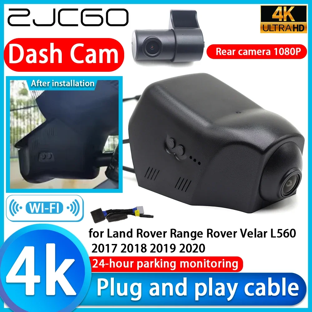 

ZJCGO Video Recorder 4K UHD Plug and Play DVR Dash Cam for Land Rover Range Rover Velar L560 2017 2018 2019 2020