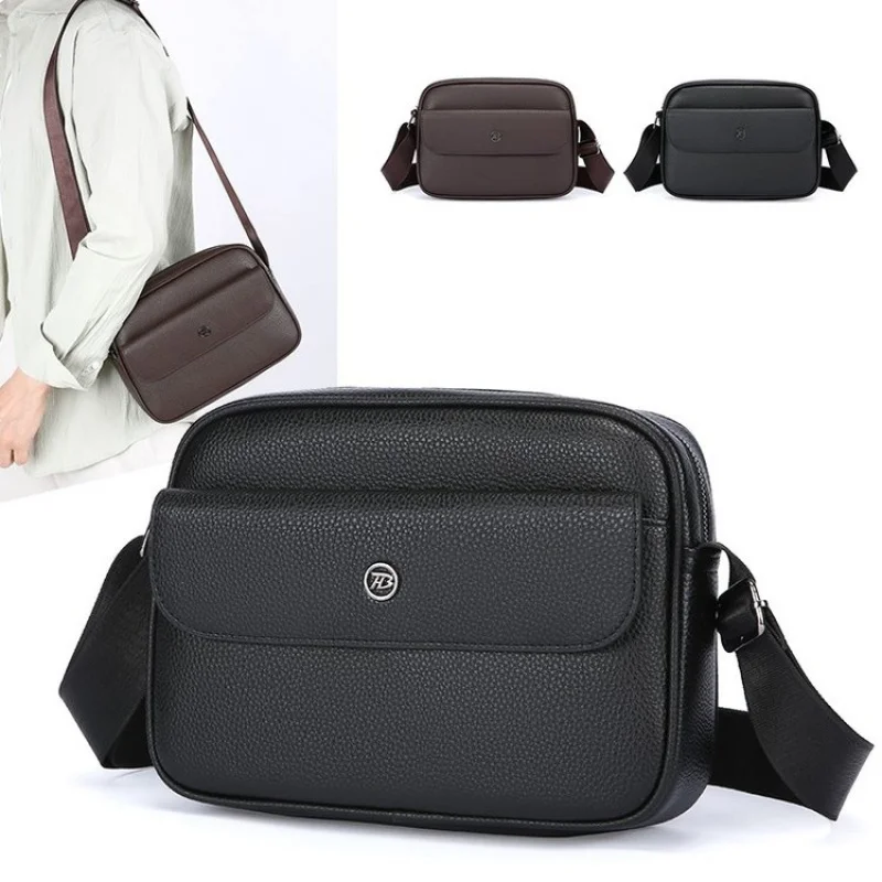 Men's shoulder bag with nylon zipper, all sizes available for summer 2026  bolsos para hombre sacoches hommes bag for man