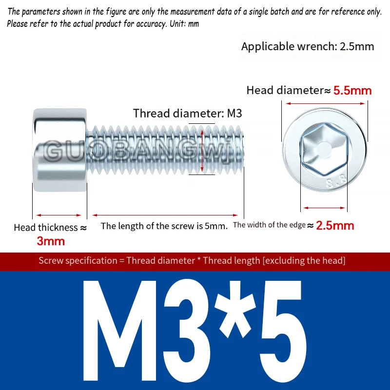 Grade 8.8 High-Strength Galvanized Hex Socket Head Cap Screws/Extended Cup Head Bolts M3-M20 Multiple Sizes Available Rust