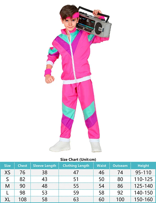 Fantasia Short De Los 80 Disfraz Retro De Los Años 80 Y 90 Para