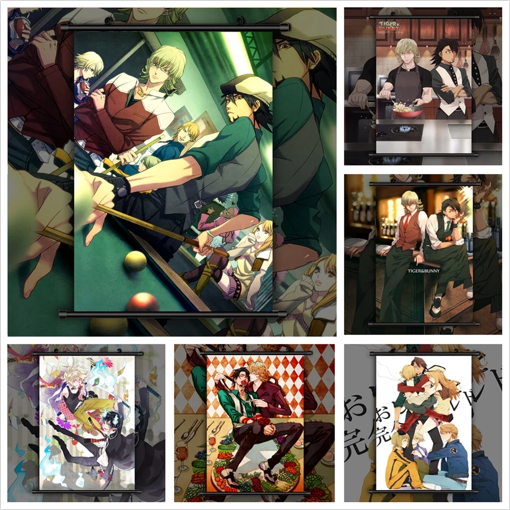 TIGER & BUNNY Ivan Karelin Kaburagi T. Kotetsu Anime Children Room Decoration Pictures Canvas Painting Posters Wall Art Prints