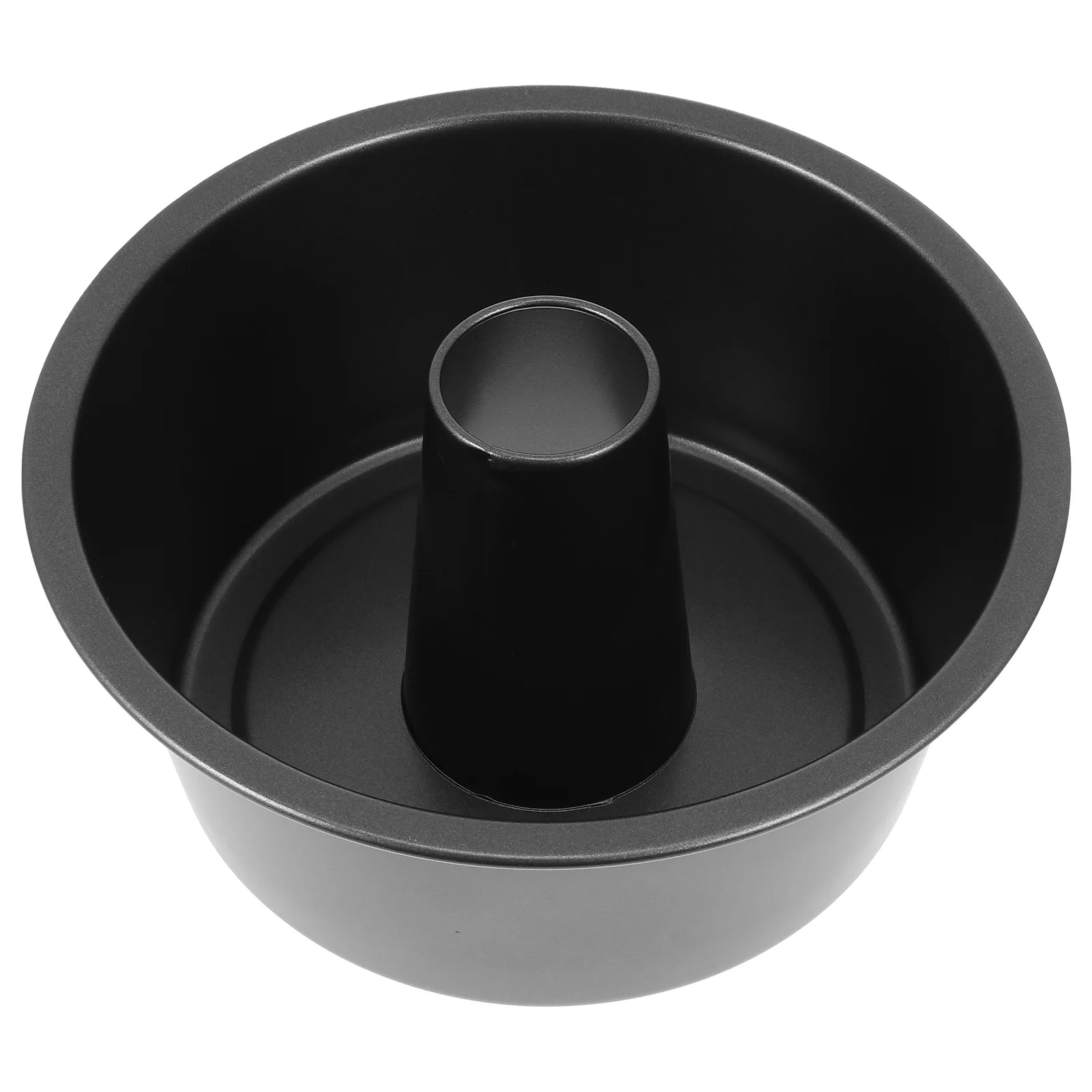 

1Pcs Round Hollow Cake Pan Non-Stick Carbon Steel Baking Mold for Pie Bread Tarts Quiches Multipurpose Kitchen Baking Tool