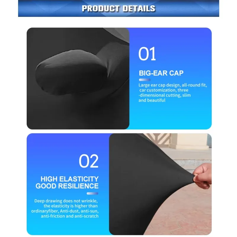 Luxury Full Body Indoor Stretch Car Cover for Classic Cars Made of Breathable Spandex and Soft Fleece Anti-Dust Car Protector