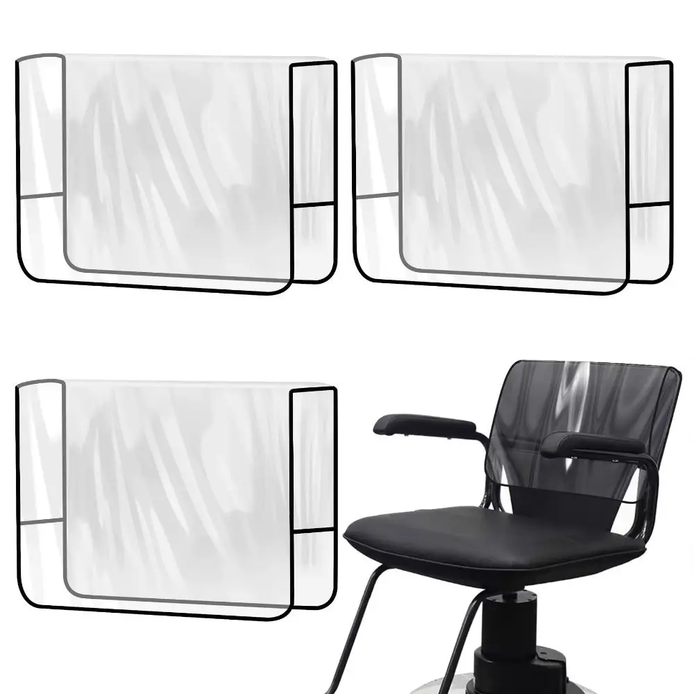 

Universal Salon Chair Cover Waterproof Washable Hairdressing Chair Protectors Lightweight Clear PVC Barber Chair Covers