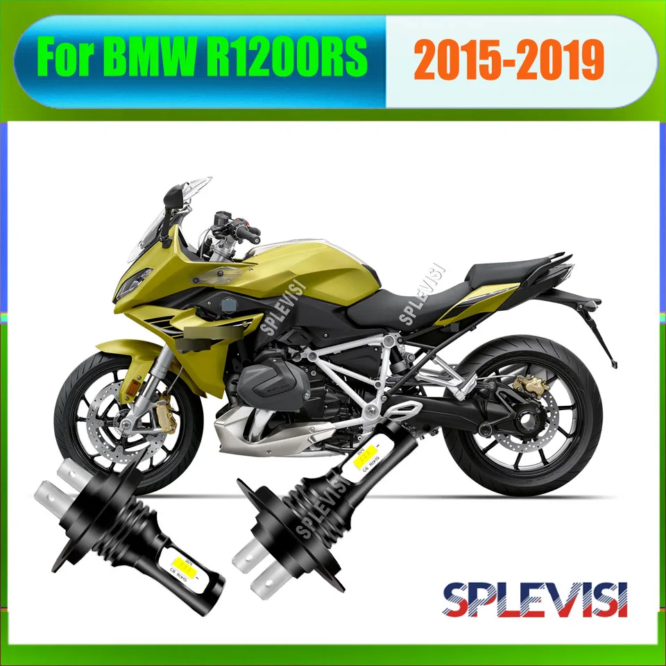 2x 12v 24v H7 6000K White Motorcycle LED Headlight -it can light up quickly in 1 second For BMW R1200RS 2015 2016 2017 2018 2019