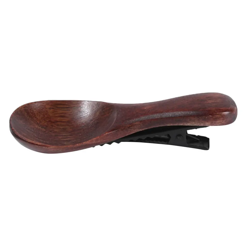 

Spoon Shaped Clip Wooden Barrette Cute Women Alligator Clips Fine Hair Smooth Styling Decorative Barrettes For Thick