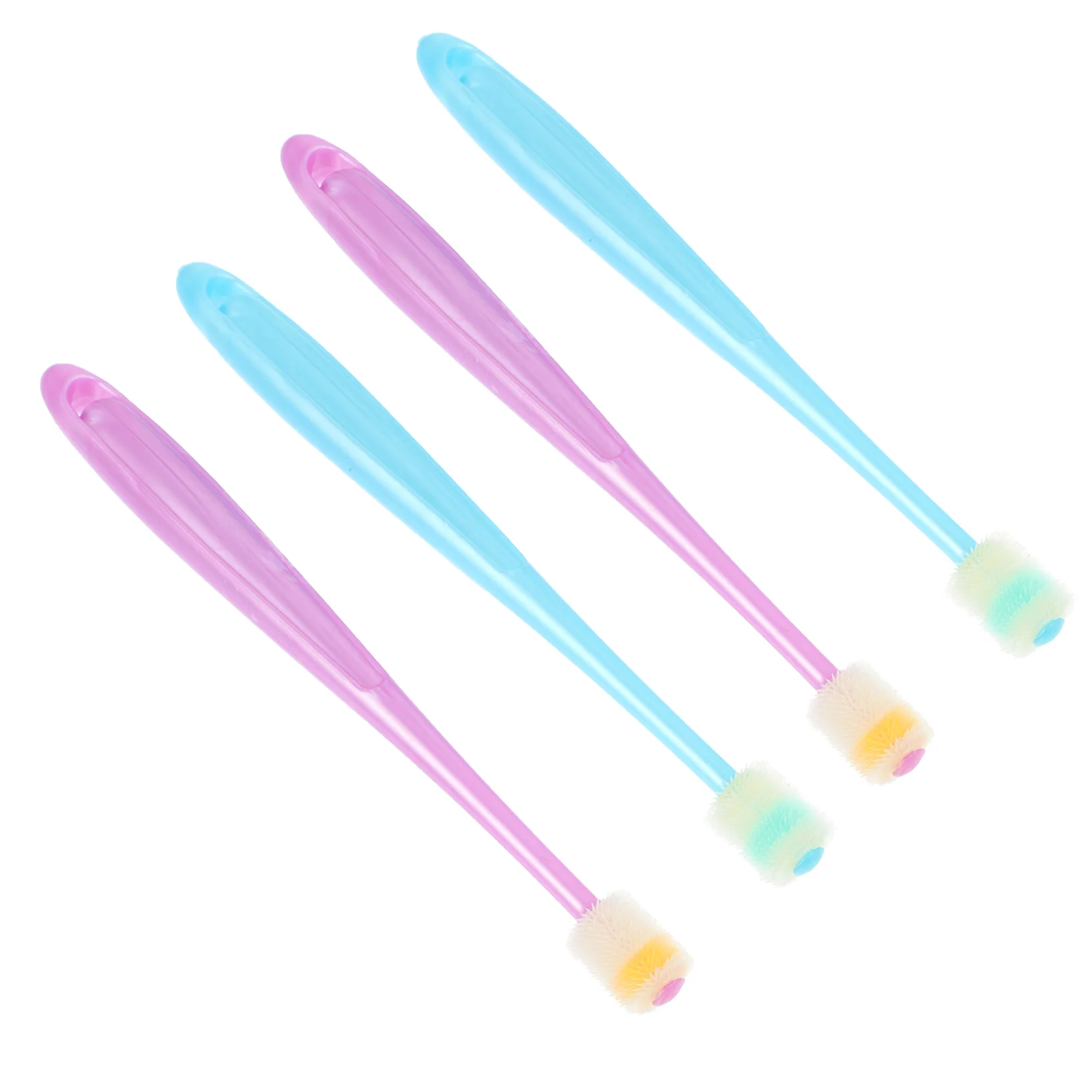 4 Pcs Care Baby Toothbrush Child Toddler Toothbrushes Extra Soft Girls Handle Pp Silicone Gum Infant Protector