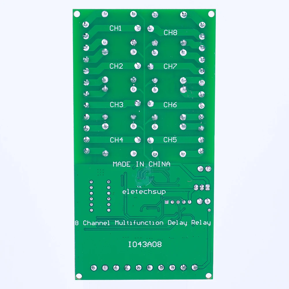 DC 12V 8 Channels Multifunction Timer Time Switch Relay Module Timing Cycle Interlock Self-locking Momentary Bistable