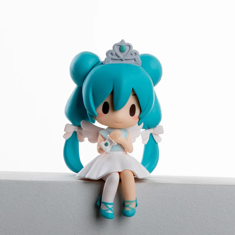 Q Mini Kawaii Prayer Pose Hug Big Eyes Хацунэ Мику Ангел Принцесса Gk Кукла Аниме Фигурка Красивые Девушки ПВХ Кукла Детские Игрушки Подарки