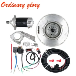 Electric Start Kit For YAMAHA T30 2 Stroke 30HP Starter Motor