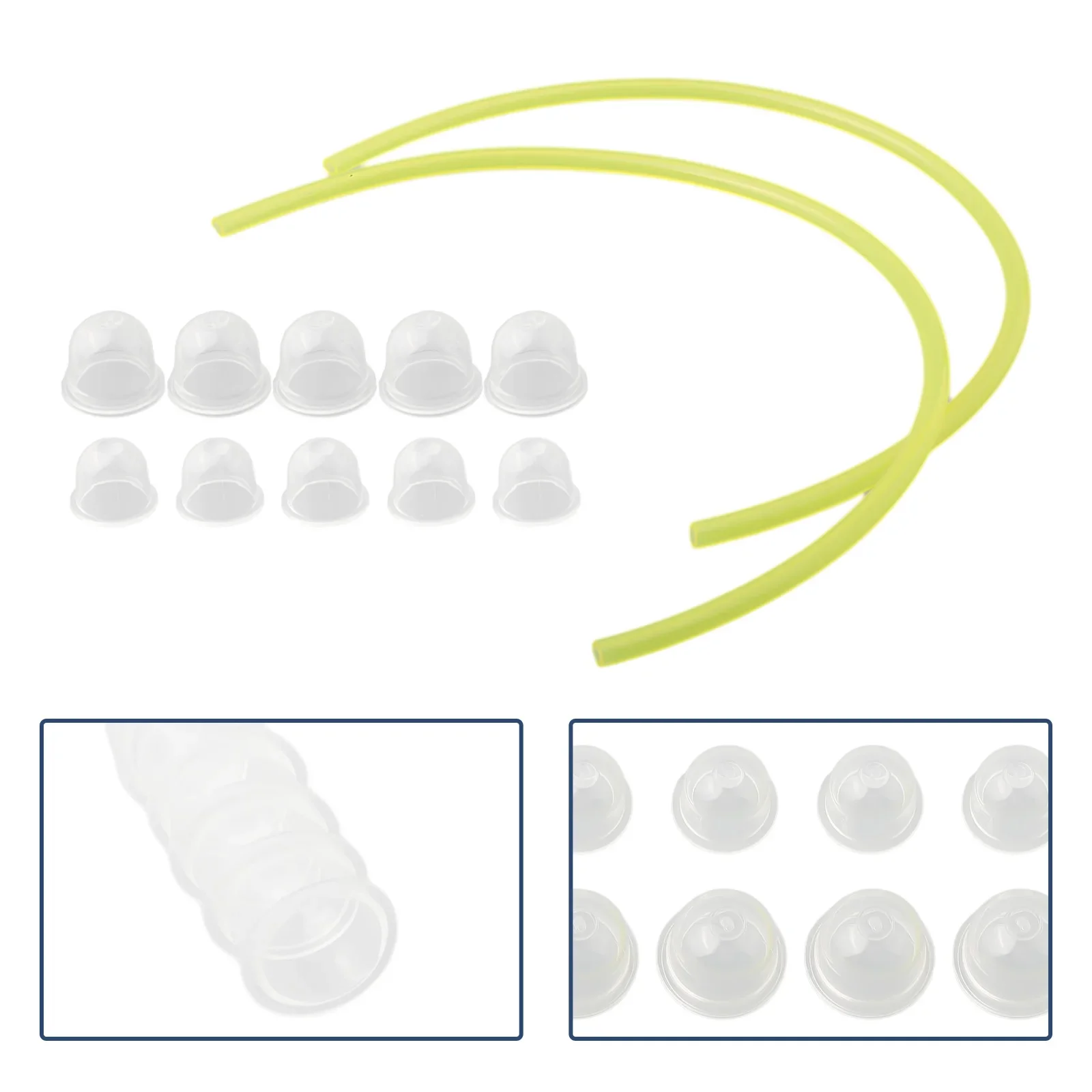 For Primer Bulb Replacement Pack For Small Engine Carburetors Featuring 5 Small And 5 Large Bulbs With 24 Inch Fuel Line