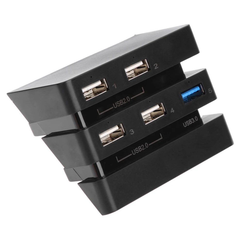 5 منافذ USB Hub 3.0/2.0 عالية السرعة USB شاحن تحكم الفاصل التوسع مع مؤشرات LED منافذ USB ل PS4 برو وحدة التحكم