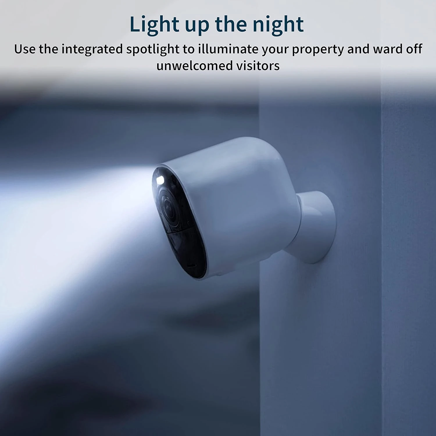 Ultra 2 Spotlight Camera - Wireless Home Security Camera with Color Night Vision, Motion Sensor, 4K HDR & 2-Way Audio - Whi